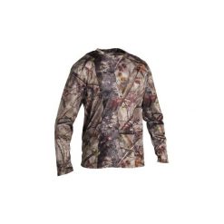 Koszulka myśliwska z długim rękawem RESPI 100 camo ACTIKAM-B. Bluzki z długim rękawem męskie marki SOLOGNAC. Za 39.99 zł.