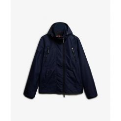 Windbreaker Superdry. Niebieskie kurtki męskie Superdry., bez wzorów, z softshellu, sportowe, bez kaptura. Za 495.70 zł.