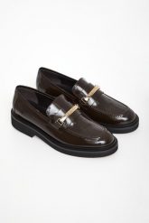 Loafersy damskie skórzane CESARE CASADEI. Półbuty damskie CESARE CASADEI, bez wzorów, bez obcasa, bez zapięcia. Za 2,259.00 zł.