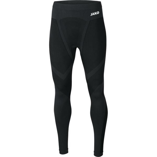 Legginsy Jako long Comfort 2.0. Czarne legginsy sportowe męskie Jako, bez wzorów, z poliamidu, na fitness i siłownię. W wyprzedaży za 119.10 zł.
