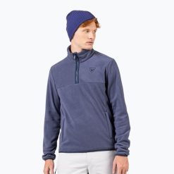 Bluza męska Rossignol Strawpile Fleece Hz. Niebieskie bluzy sportowe męskie Rossignol, m, bez wzorów, bez kaptura, narciarskie. Za 309.99 zł.