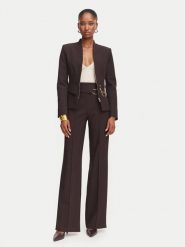 Rinascimento Marynarka CFC0130160003 Brązowy ciemny Slim Fit. Brązowe żakiety damskie Rinascimento, m, bez wzorów, z syntetyku. Za 944.99 zł.