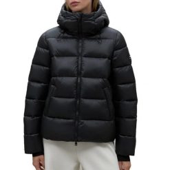 Kurtka ECOALF HIMALAYA Czarny. Czarne kurtki damskie Ecoalf, bez wzorów, z tkaniny, bez kaptura. Za 765.99 zł.