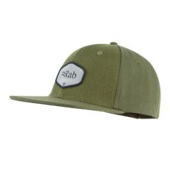 Czapka z daszkiem bawełniana Rab Axion Badge Cap. Zielone czapki i kapelusze damskie RAB, na zimę, bez wzorów, z bawełny. Za 124.99 zł.