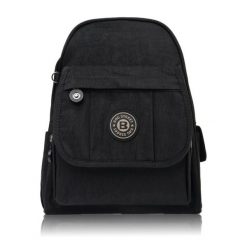 Plecak damski czarny Bag Street SP-10-BL. Czarne plecaki damskie Bag Street, bez wzorów, z materiału, street. Za 89.99 zł.