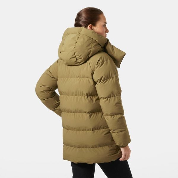Parka damska z kapturem Helly Hansen Ellie. Brązowe kurtki damskie Helly Hansen, na zimę, bez wzorów, z puchu, z kapturem. W wyprzedaży za 1,056.00 zł.