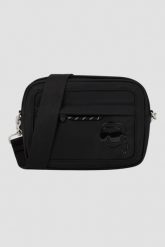 KARL LAGERFELD Czarna saszetka Ikon Nylon Tonal Print. Czarne saszetki męskie KARL LAGERFELD, z nylonu, eleganckie. W wyprzedaży za 741.99 zł.