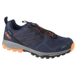 Buty do biegania męskie, CMP Atik WP Trail. Niebieskie buty sportowe męskie CMP, bez zapięcia, do biegania. Za 259.99 zł.