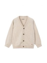 Mayoral Kardigan 3381 Beżowy Regular Fit. Brązowe swetry dla chłopców Mayoral, bez wzorów, z bawełny, bez kołnierzyka, bez kaptura. Za 109.99 zł.