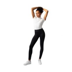 Damskie legginsy jeździeckie z pełną przyczepnością Horze Maia. Czarne legginsy damskie HORZE, l, bez wzorów, z materiału. Za 212.65 zł.