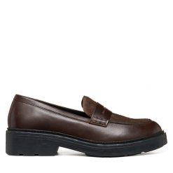 Loafersy Geox. Brązowe mokasyny damskie Geox. Za 499.99 zł.