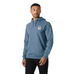 Bluza z kapturem Helly Hansen Massif Graphic. Niebieskie bluzy męskie Helly Hansen, m, bez wzorów, z kapturem. Za 350.50 zł.