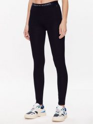 Tommy Hilfiger Legginsy UW0UW04524 Granatowy Slim Fit. Niebieskie legginsy damskie Tommy Hilfiger, m, bez wzorów, z bawełny. Za 169.99 zł.