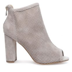 Botki Sergio Bardi. Brązowe botki damskie Sergio Bardi, bez obcasa, na słupku, bez zapięcia. Za 209.99 zł.