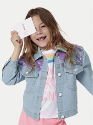 Billieblush Kurtka jeansowa U20372 Niebieski Regular Fit. Niebieskie kurtki i płaszcze dla dziewczynek Billieblush, bez wzorów, z bawełny, bez kaptura. Za 479.99 zł.