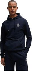 Bluza z kapturem męska BOSS Fashion BLU kangurka granatowa (50515176-403). Niebieskie bluzy męskie Boss, m, bez wzorów, z kapturem. Za 349.00 zł.