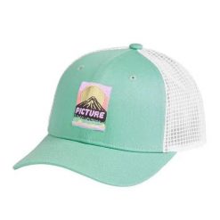 Czapka Picture Wasabi zielona. Zielone czapki i kapelusze męskie Picture, na lato, bez wzorów, z jeansu, sportowe. Za 177.62 zł.