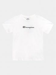 Champion T-Shirt 404643 Biały Regular Fit. Białe t-shirty dla chłopców Champion, bez wzorów, z bawełny, bez ramiączek. Za 109.99 zł.