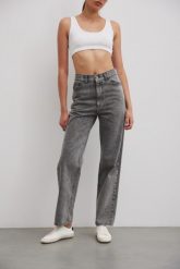 Spodnie typu relaxed fit w kolorze FADED GREY - MILES-M. Szare spodnie materiałowe damskie Marsala, m, bez wzorów, z denimu. Za 349.90 zł.