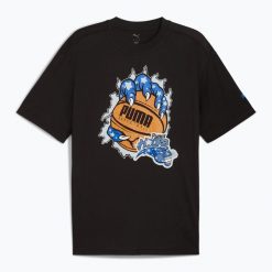 Koszulka koszykarska męska PUMA Hoopaverse Tee 3. Czarne koszulki sportowe męskie Puma, m, bez wzorów, bez kołnierzyka, bez ramiączek, do koszykówki. Za 129.99 zł.