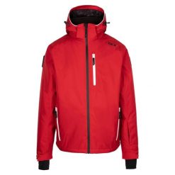 Męska Kurtka Narciarska Graham DLX. Czerwone kurtki snowboardowe męskie Trespass, m, bez wzorów, bez kaptura, narciarskie. Za 526.99 zł.