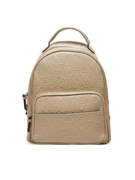 Armani Exchange Plecak 942805 CC793 U1092 Beżowy. Brązowe plecaki damskie Armani Exchange, bez wzorów, ze skóry. Za 469.99 zł.