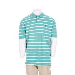Second life - Polo Ralph Lauren koszulka męska z krótkim rękawem - Jak nowy. Zielone koszulki sportowe męskie Ralph Lauren, l, bez wzorów, z materiału, bez kołnierzyka, bez ramiączek, na golfa. Za 114.98 zł.