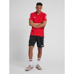 Koszulka tenisowa polo męska Hummel Go Cotton Polo. Czerwone koszulki polo męskie Hummel, l, bez wzorów, z bawełny, klasyczne, bez ramiączek. Za 53.20 zł.