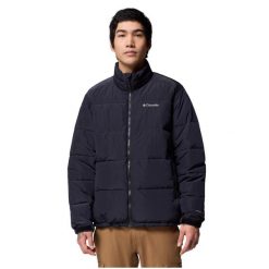 Kurtka sportowa męska Pike Lake Novelty Jacket. Czarne kurtki męskie Columbia, m, bez wzorów, z materiału, sportowe, bez kaptura. Za 549.99 zł.
