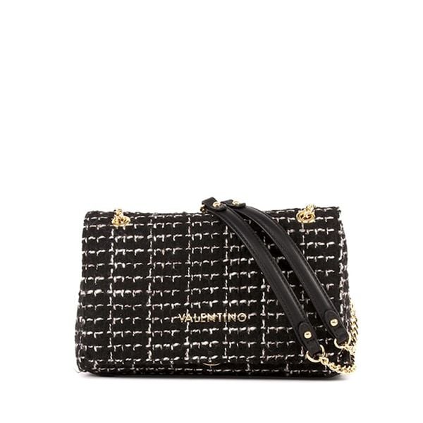 Valentino by Mario Valentino Torba na ramię Tweed Multi Torby na ramię 1 ct Czarny Damski. Czarne torby na ramię damskie Valentino by Mario Valentino, bez wzorów, z bawełny, eleganckie, bez dodatków. Za 500.99 zł.