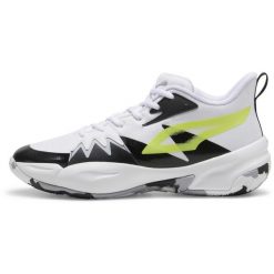 Buty Puma Genetics Puma White-Electric Lime, Dla obu płci. Białe obuwie sportowe damskie Puma, bez wzorów, trekkingowe. Za 390.00 zł.