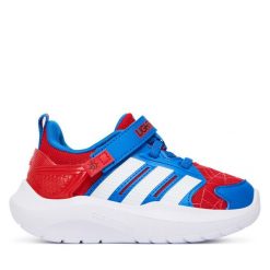 Sneakersy adidas. Niebieskie trampki i tenisówki chłopięce Adidas, bez wzorów, bez zapięcia. Za 239.99 zł.