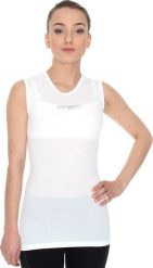 Brubeck Koszulka damska typu base layer z krótkim rękawem biała r. S (SS10540). Białe t-shirty damskie Brubeck, s, bez wzorów, bez kołnierzyka. Za 120.44 zł.