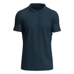 Męska Koszulka Polo Clive. Niebieskie koszulki polo męskie Stedman, m, bez wzorów, bez ramiączek. Za 85.99 zł.
