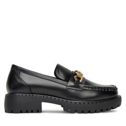Loafersy DeeZee. Czarne mokasyny damskie DeeZee. Za 159.99 zł.