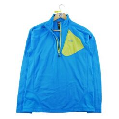 Second life - The North Face Bluza męska - Stan dobry. Niebieskie bluzy sportowe męskie The North Face, l, bez wzorów, z dresówki, bez kaptura, na fitness i siłownię. Za 85.16 zł.