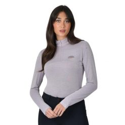 Damska koszulka do jazdy konnej Weatherbeeta Bamboo. Fioletowe t-shirty damskie WEATHERBEETA, bez wzorów, bez kołnierzyka. Za 308.50 zł.