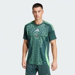 Koszulka Algeria 24 Away. Zielone koszulki sportowe męskie Adidas, xl, bez wzorów, bez kołnierzyka, bez ramiączek, do piłki nożnej. Za 439.00 zł.