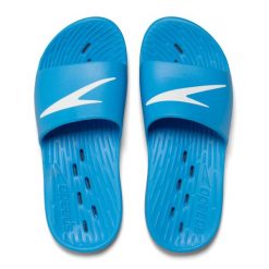 Klapki basenowe męskie Speedo Slides. Białe klapki męskie Speedo, bez wzorów. Za 97.51 zł.