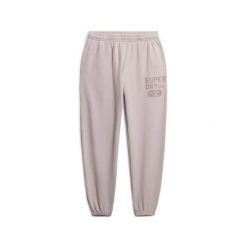 Damskie spodnie dresowe w wzory Superdry Vintage Athletic Essentials. Szare spodnie dresowe damskie Superdry., m, bez wzorów, z dresówki. Za 313.95 zł.