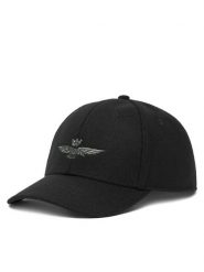 Aeronautica Militare Czapka z daszkiem 252HA1085UCT02333 Czarny. Czarne rękawiczki męskie Aeronautica Militare, bez wzorów, z materiału. Za 219.99 zł.