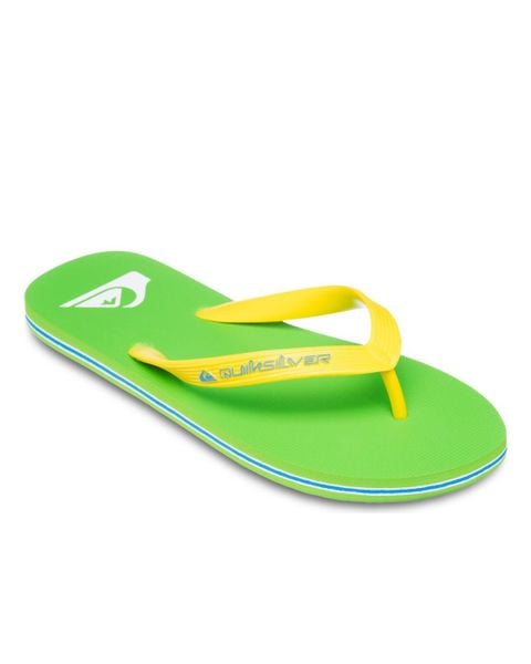 Klapki dla Mężczyzn MOLOKAI CORE Zielony. Zielone klapki męskie Quiksilver, z gumy. Za 89.99 zł.
