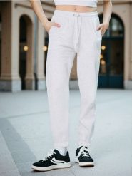 Spodnie dresowe jogger - Inny. Spodnie dresowe damskie Sinsay, l, bez wzorów, z dresówki. Za 29.99 zł.