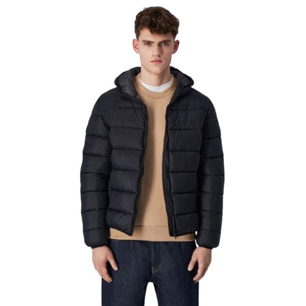 Kurtka męska Champion Hooded. Czarne kurtki męskie Champion, m, bez wzorów, z materiału, trekkingowe. Za 363.99 zł.