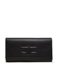 Elisabetta Franchi Torebka BS-76N-47E2-V450 Czarny. Czarne kopertówki damskie Elisabetta Franchi, bez wzorów, ze skóry, bez dodatków. Za 1,389.00 zł.