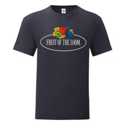 Męska Koszulka Z Logo W Stylu Vintage. Czerwone koszulki sportowe męskie Fruit of the Loom, m, bez wzorów, bez kołnierzyka, bez ramiączek, trekkingowe. Za 48.99 zł.