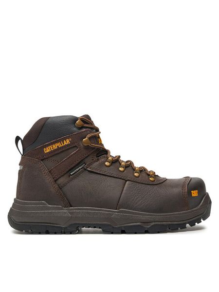 CAT Footwear Trapery Pneumatic 2.0 St S3 Wr Hro Src P725694 Brązowy. Brązowe śniegowce i trapery męskie CAT Footwear, ze skóry, bez zapięcia. Za 599.99 zł.
