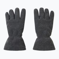 Rękawiczki zimowe dziecięce Reima Varmin. Czarne rękawiczki dziecięce Reima, bez wzorów, z materiału. Za 62.99 zł.