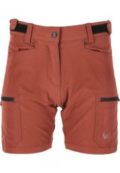 Spodenki trekkingowe damskie Whistler Lona. Brązowe szorty damskie Whistler, bez wzorów, z elastanu. Za 149.99 zł.