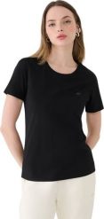 Koszulka damska 4F F2356 czarna 4FWMM00TTSHF2356 20S S. Czarne t-shirty damskie 4f, s, bez wzorów, bez kołnierzyka. Za 56.72 zł.